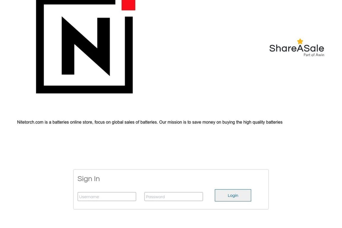 NITETORCH affiliate program signup page