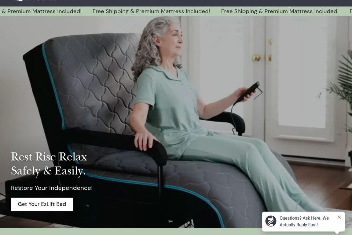 Ezliftbed homepage