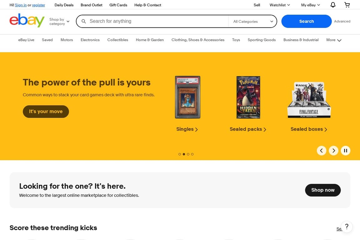 eBay Partner Network homepage