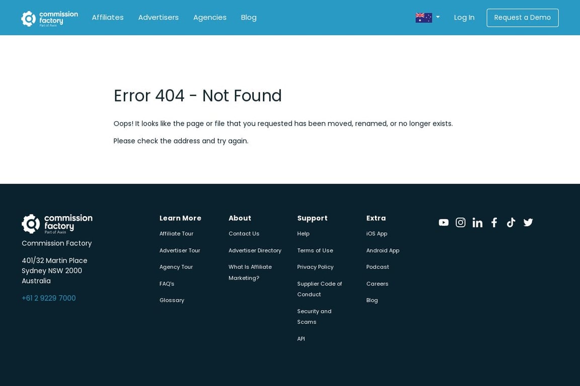 Printcious affiliate program signup page