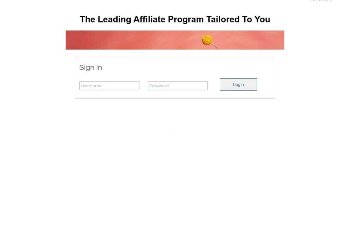 RHEO affiliate program signup page