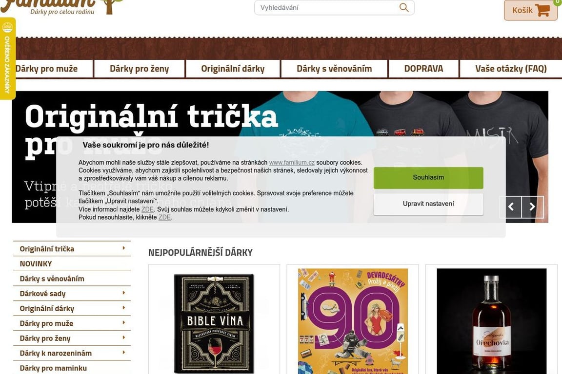 Familium homepage