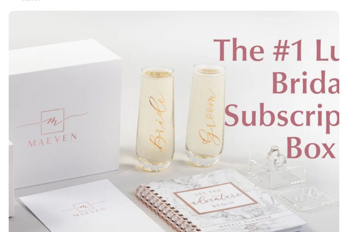 Maeven Bridal Box homepage
