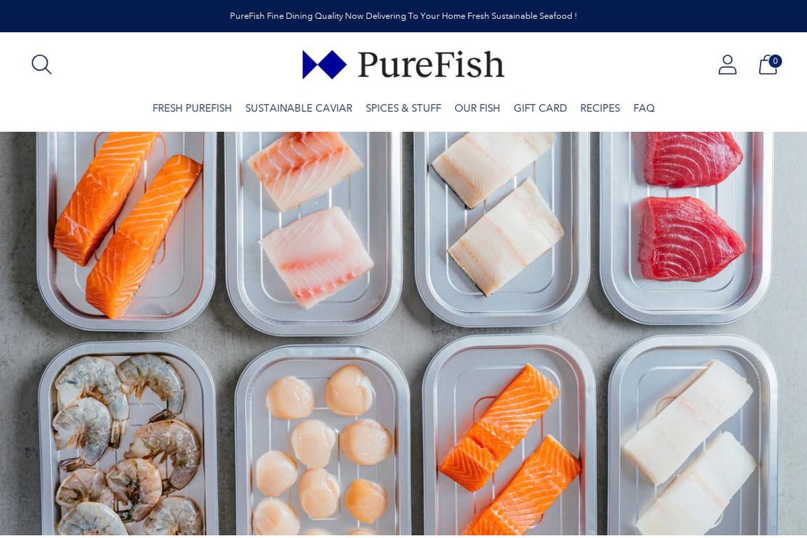 PureFish homepage