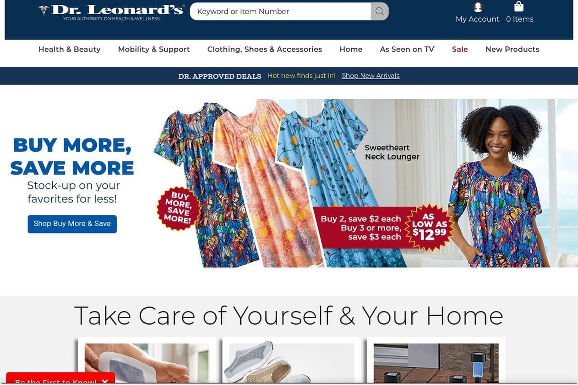 Dr. Leonard’s Healthcare homepage