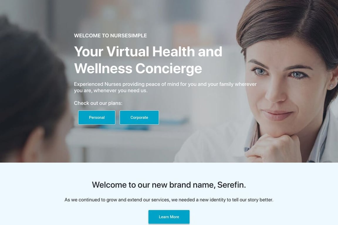 Nursesimple homepage