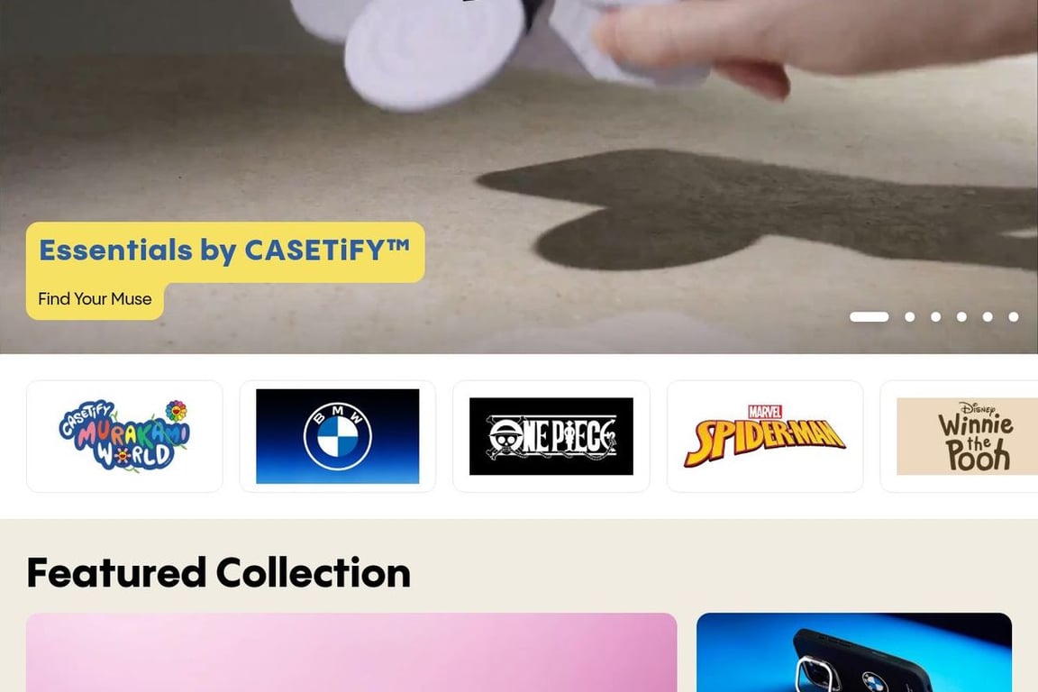 Casetify homepage