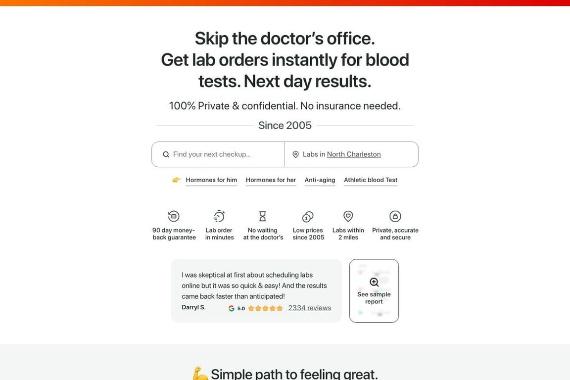 Labwork365 homepage