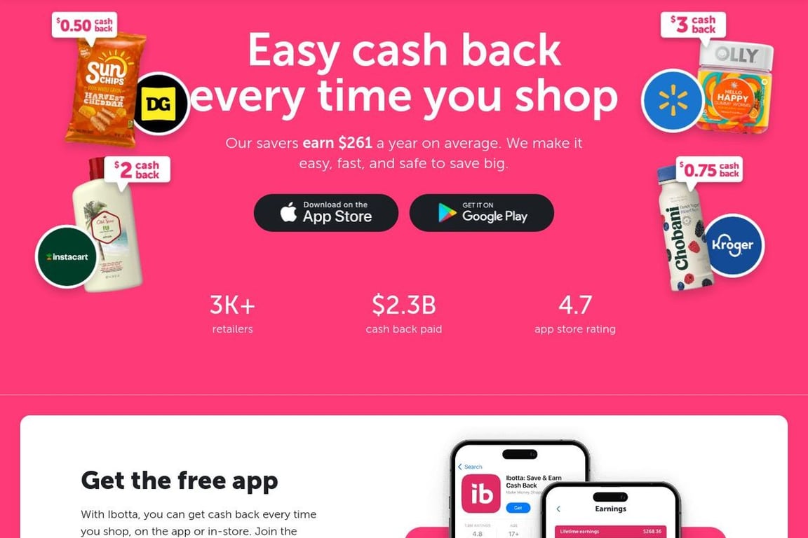 Ibotta affiliate program signup page