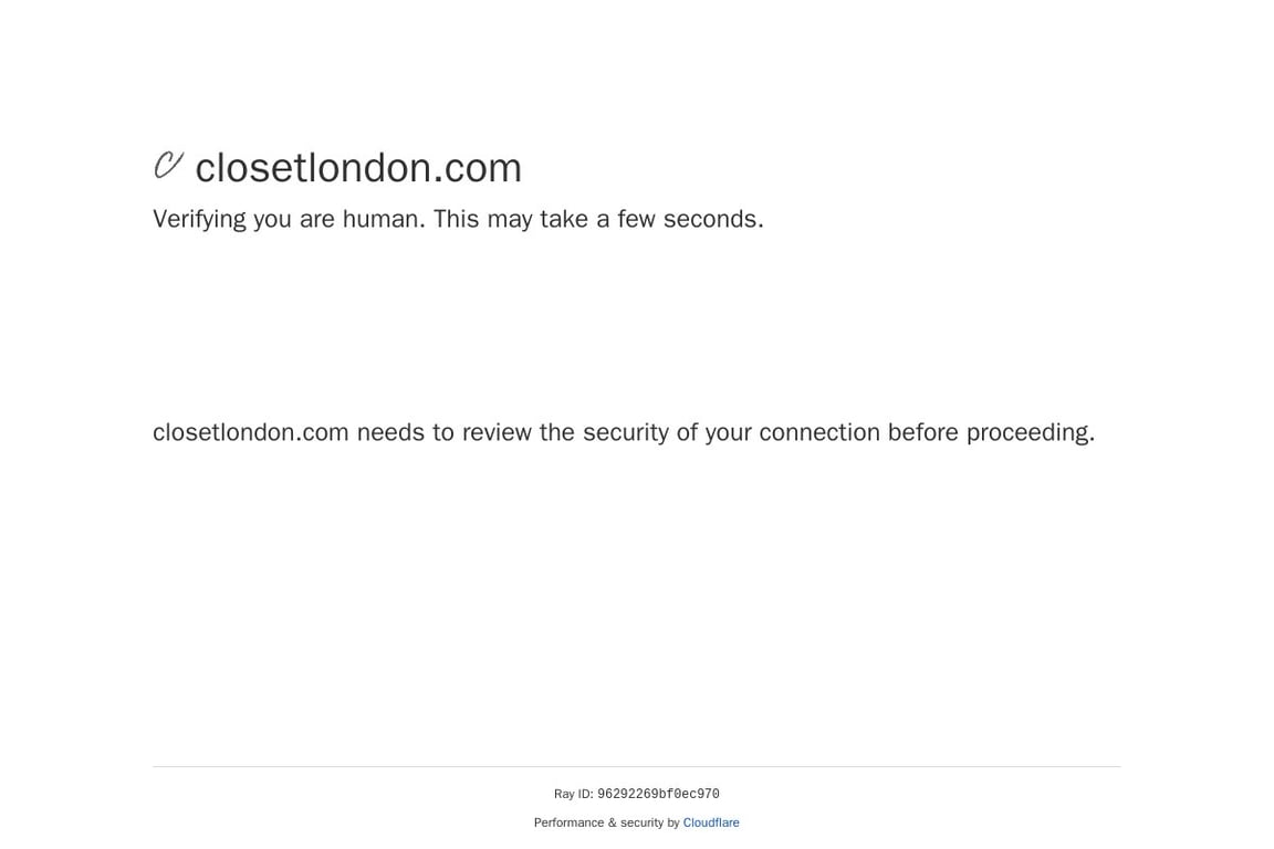 Closet London US homepage