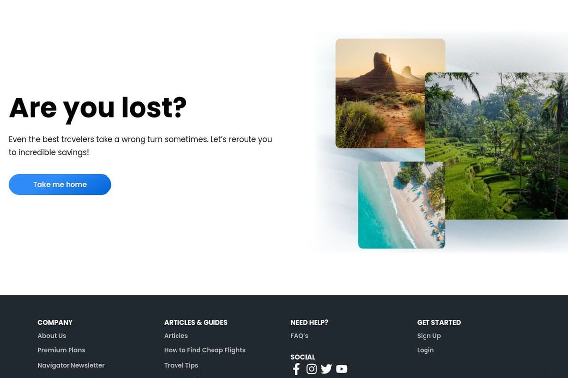 Dollar Flight Club affiliate program signup page