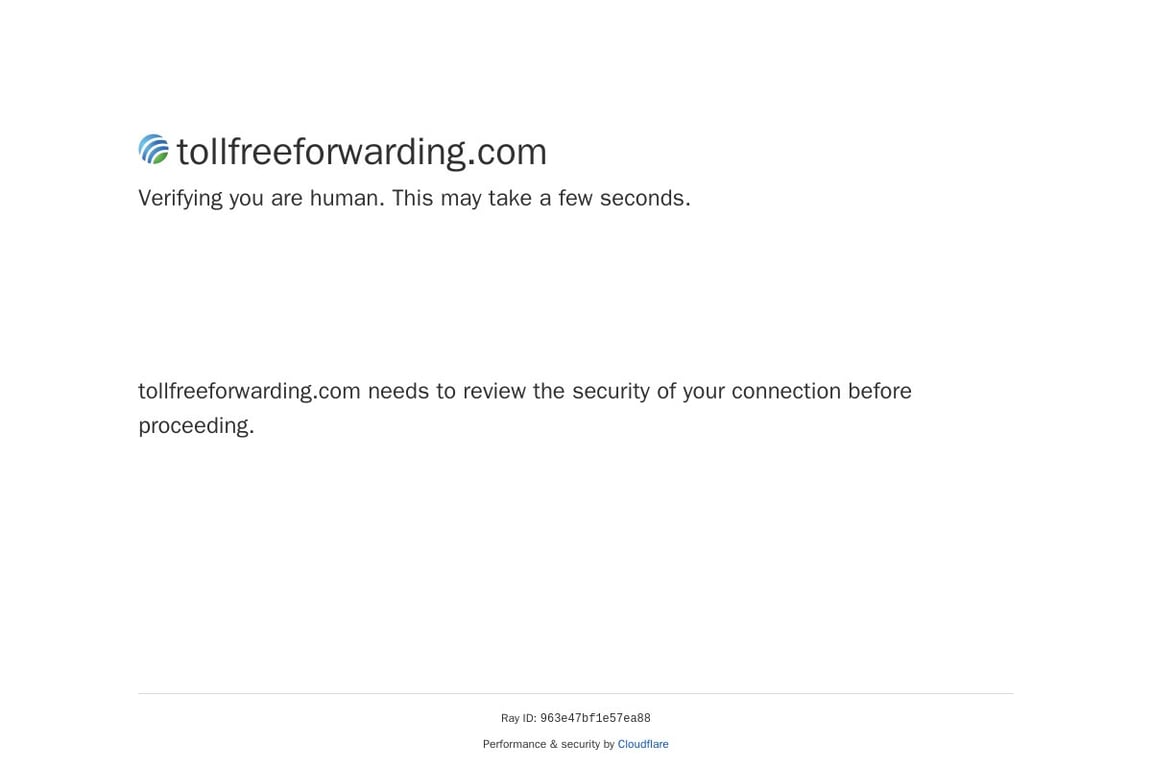 TollFreeForwarding homepage