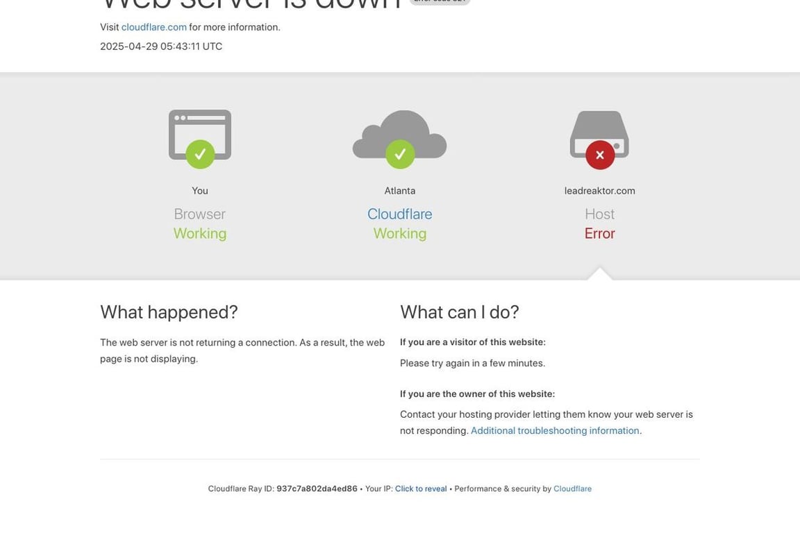 Leadreaktor homepage