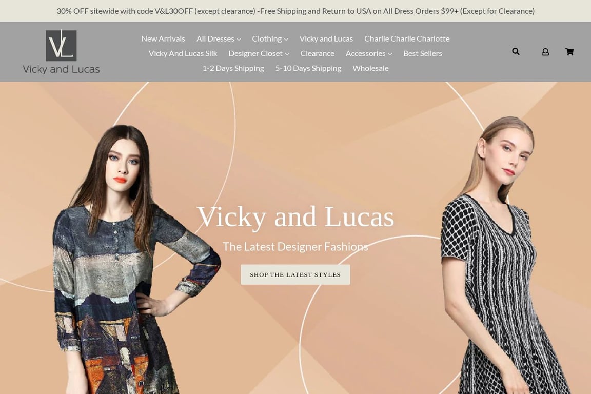Vicky & Lucas Inc. homepage