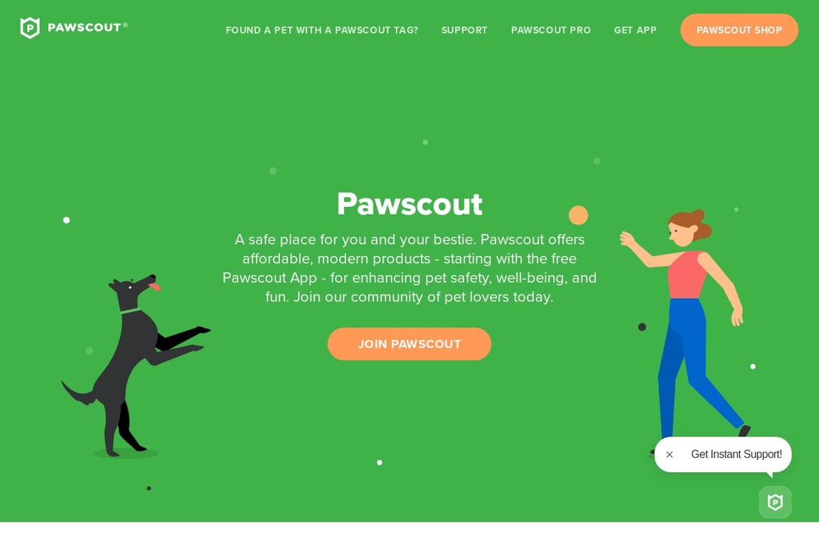 Pawscout homepage