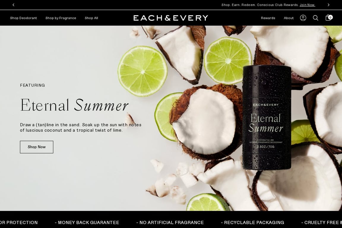 Each & Every homepage