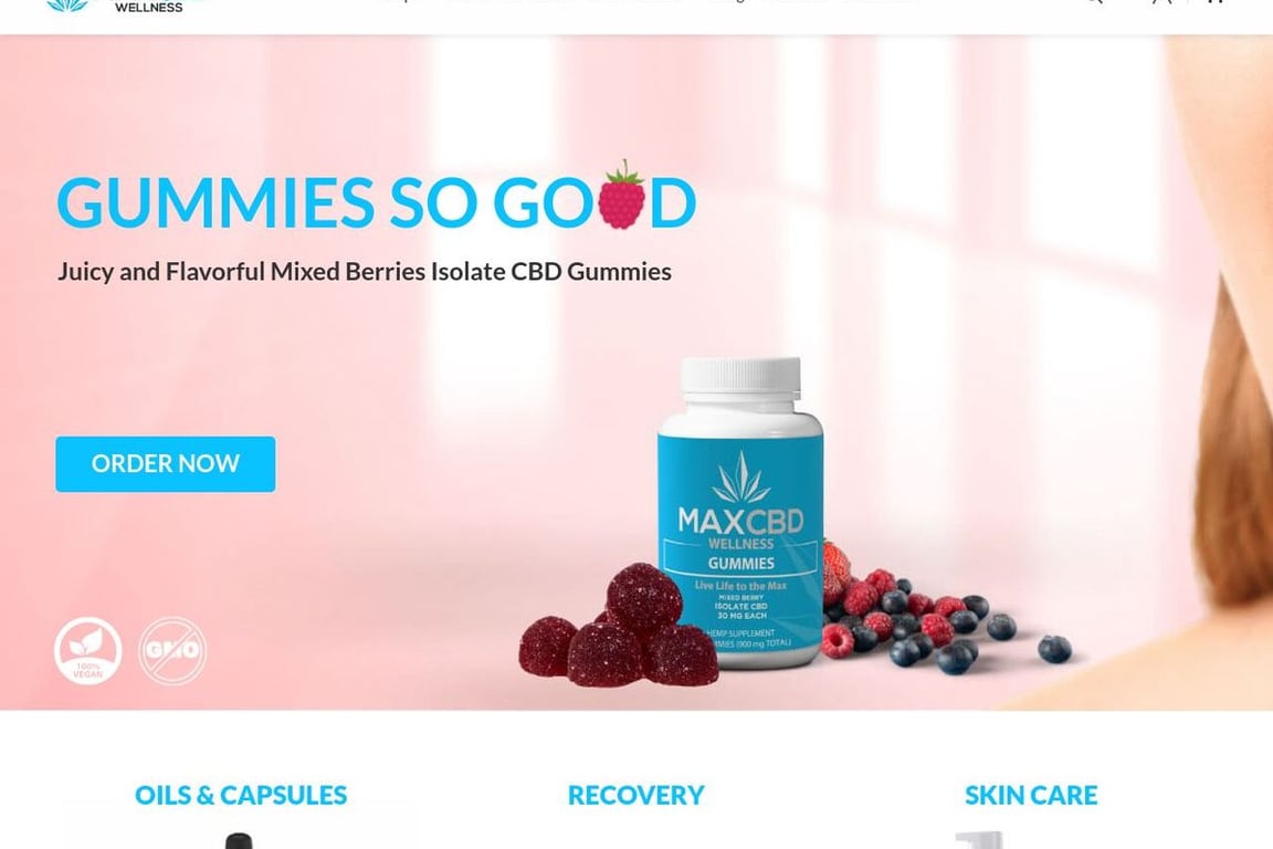 MAXCBD homepage