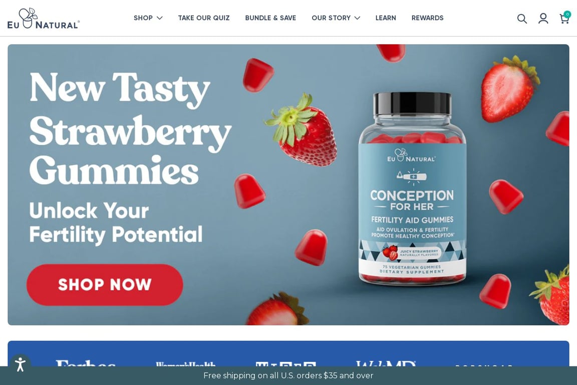 Eu Natural Preferred homepage
