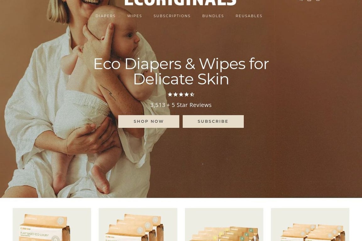 Ecoriginals homepage