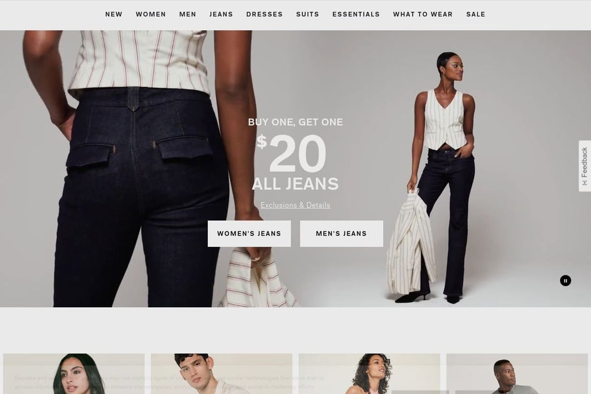 Express homepage