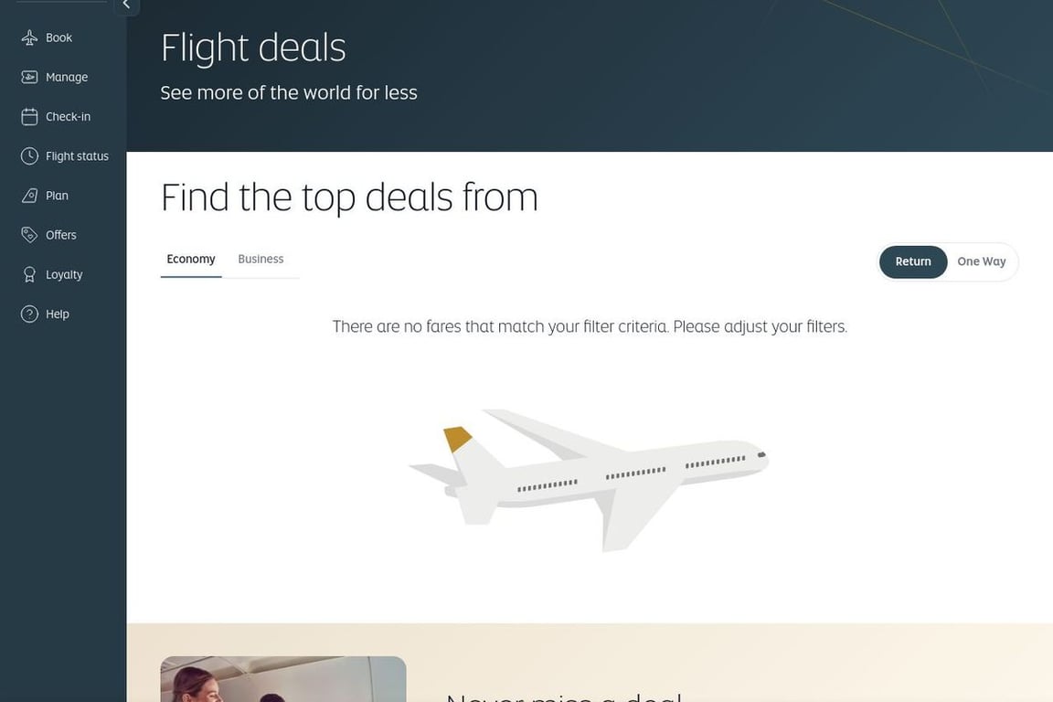 Etihad Airways affiliate program signup page