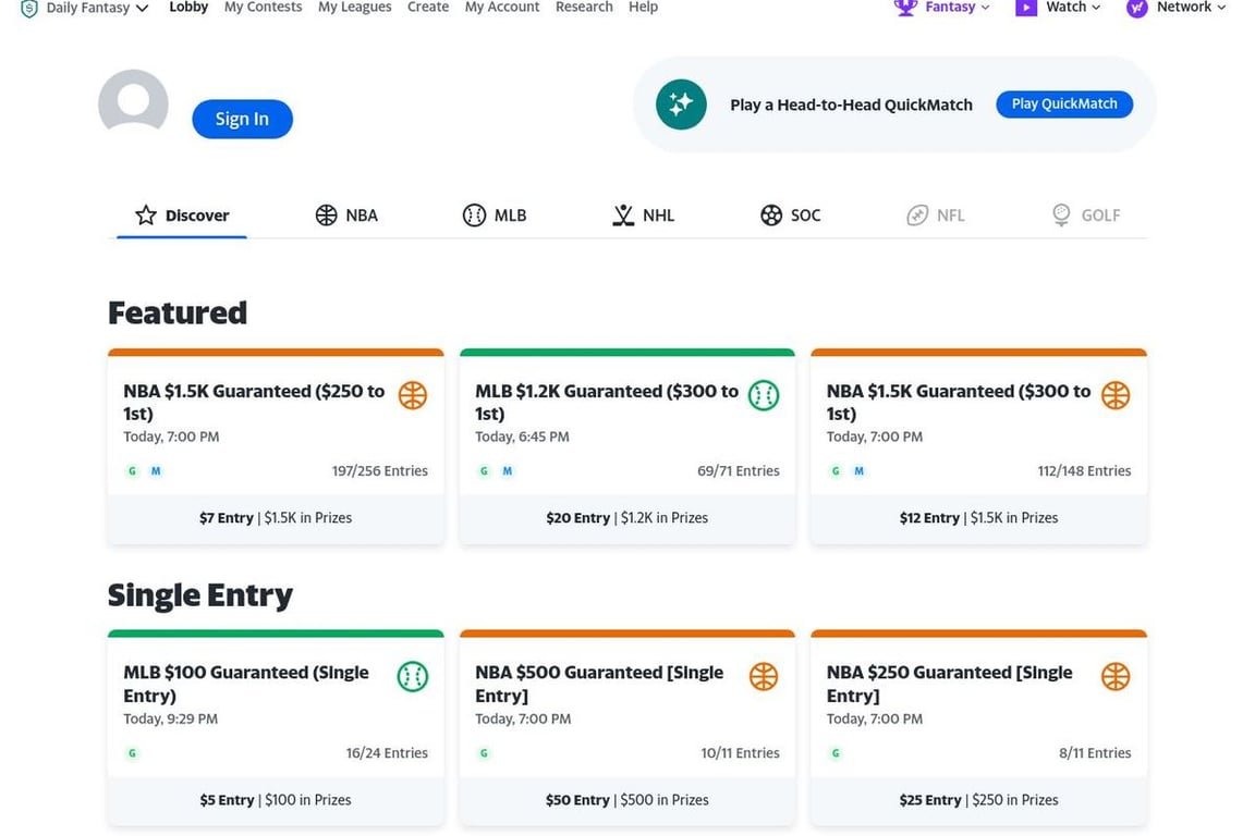 Yahoo! Affiliate Program homepage