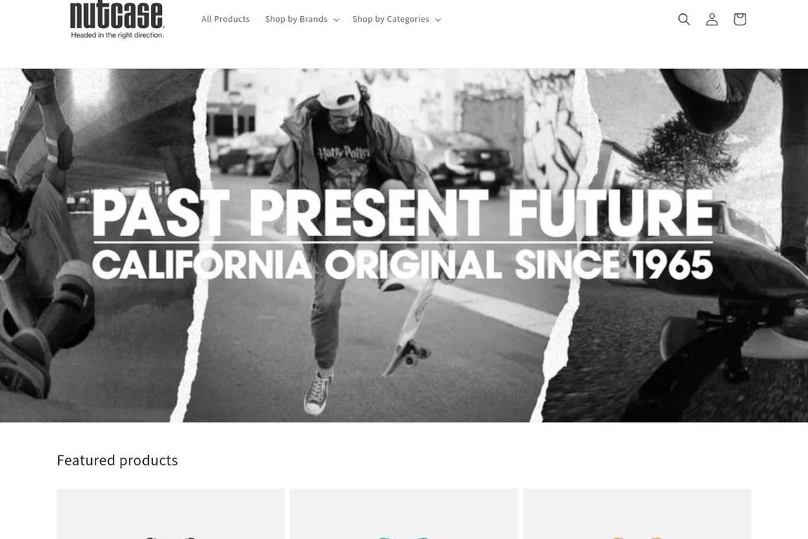 Nutcase Helmets homepage