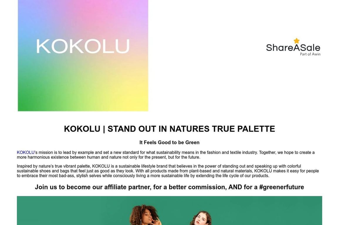 KOKOLU affiliate program signup page