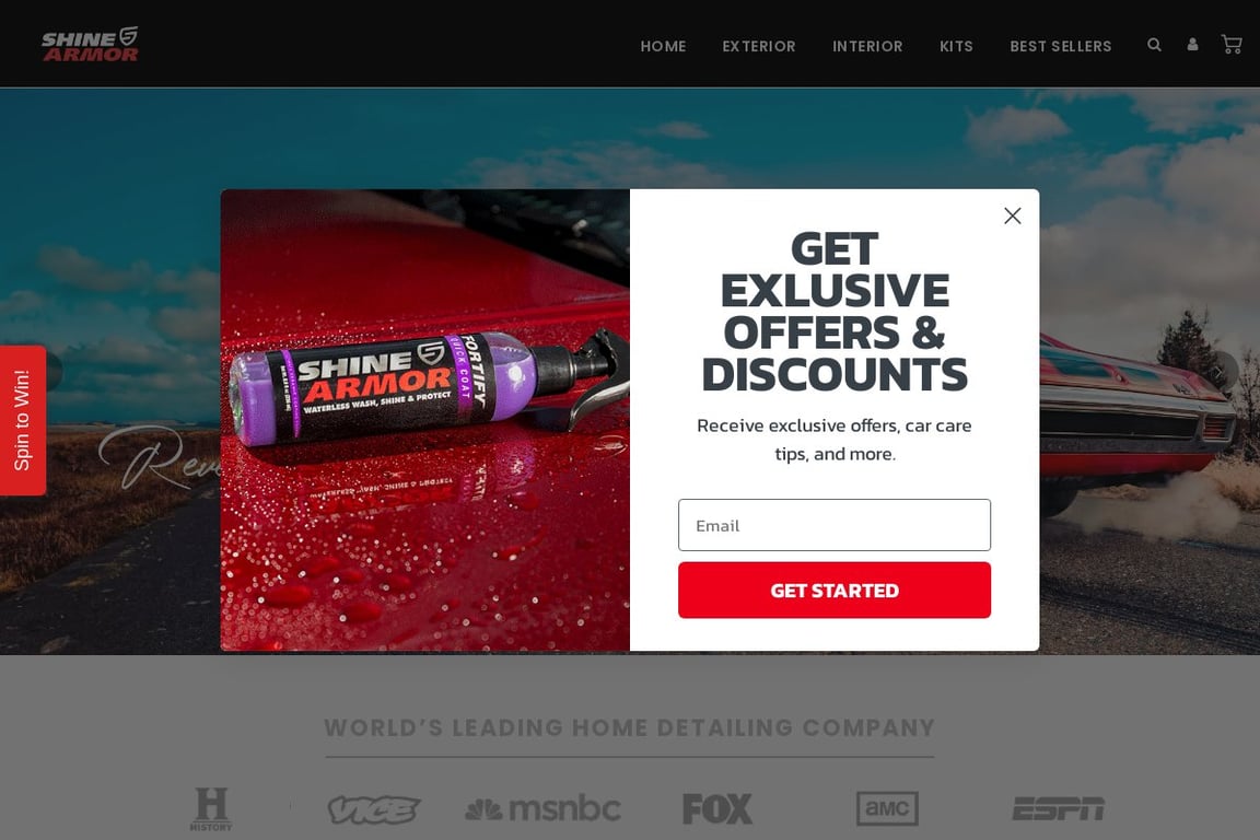 Shine Armor homepage