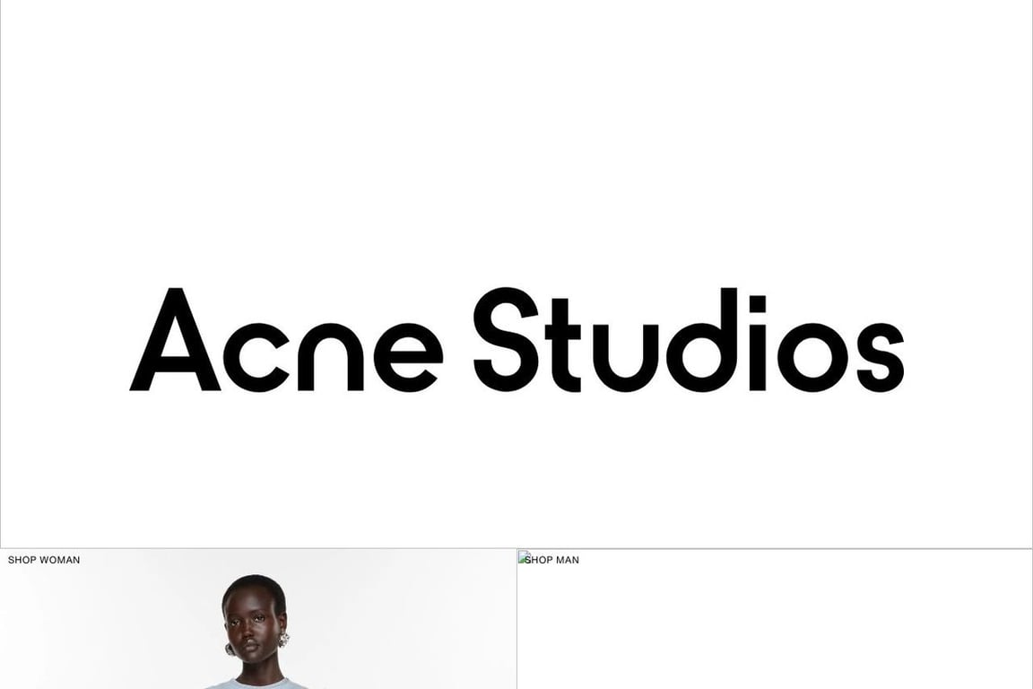 Acne Studios homepage