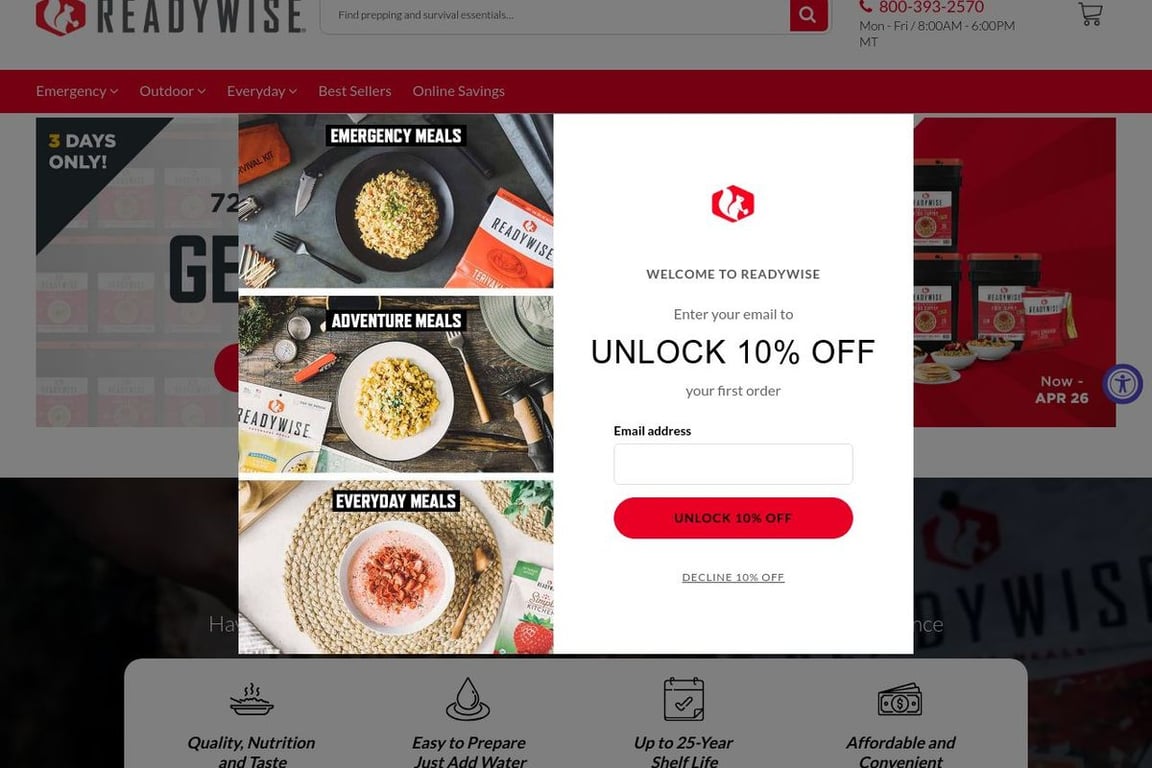 ReadyWise INC. homepage
