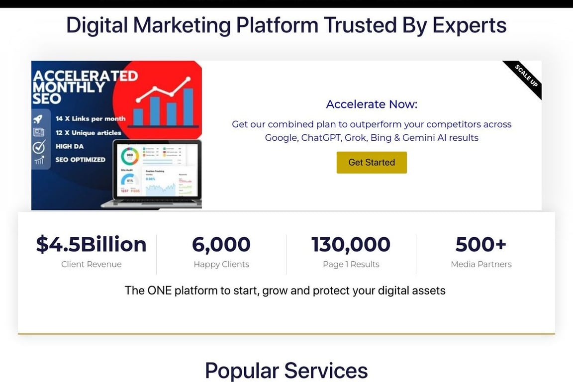 Sitetrail homepage