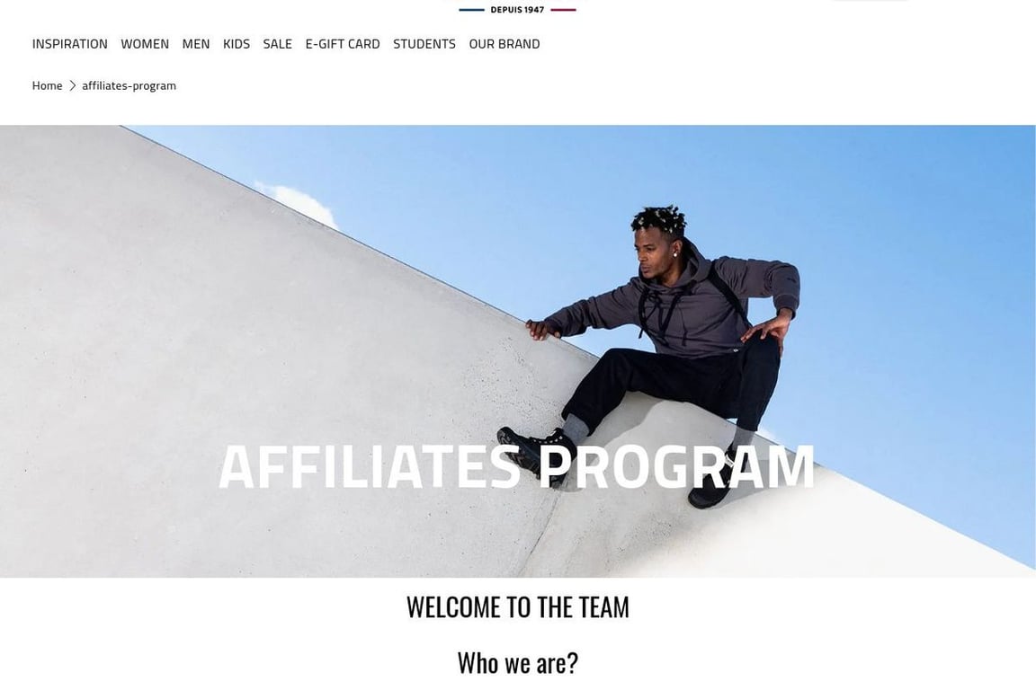 Palladium affiliate program signup page