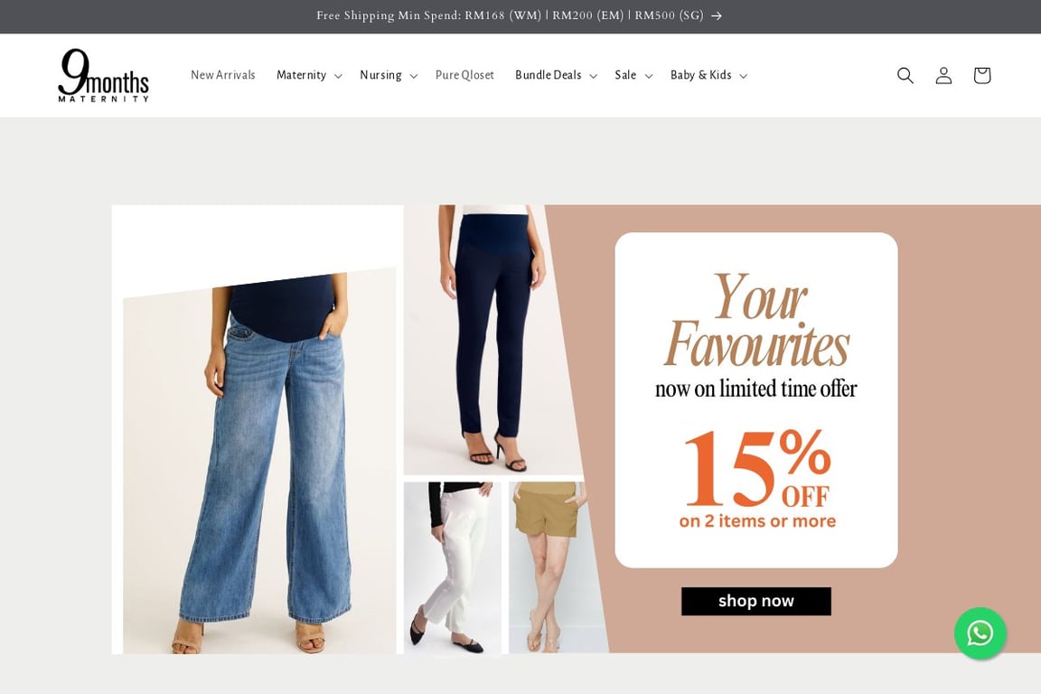 9 Months Maternity homepage