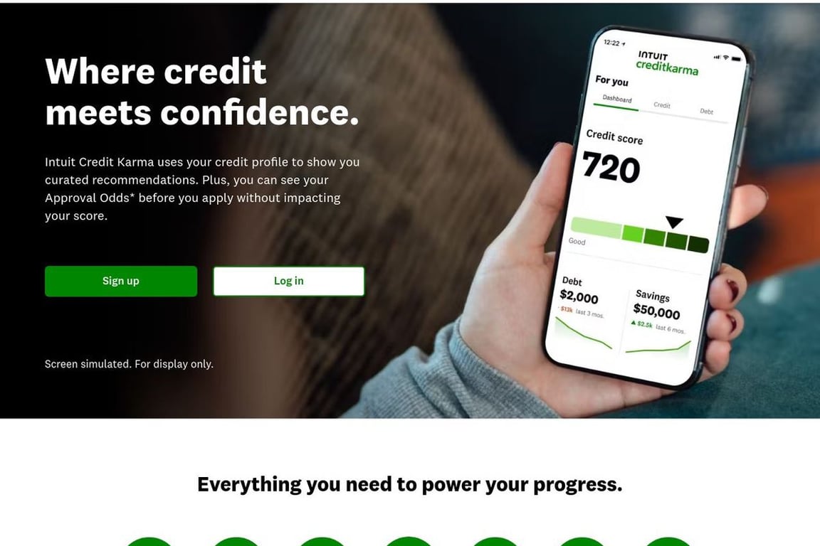Credit Karma homepage