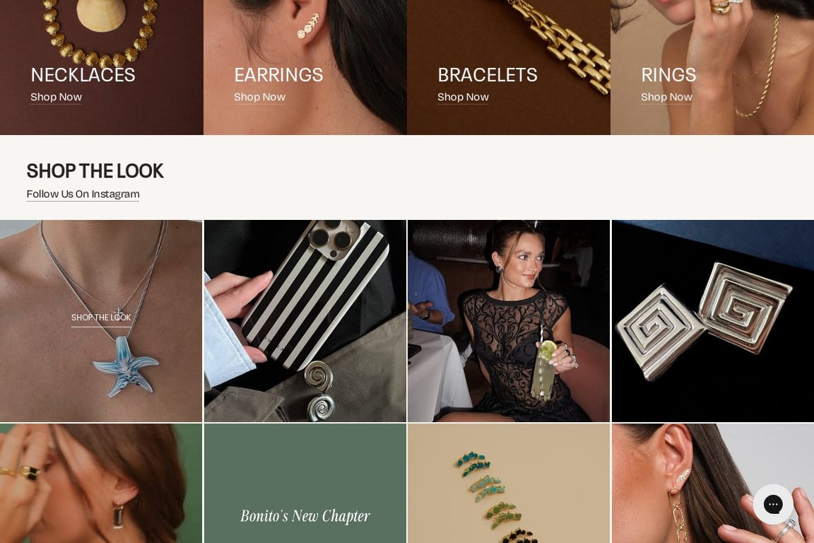 Bonito Jewelry homepage
