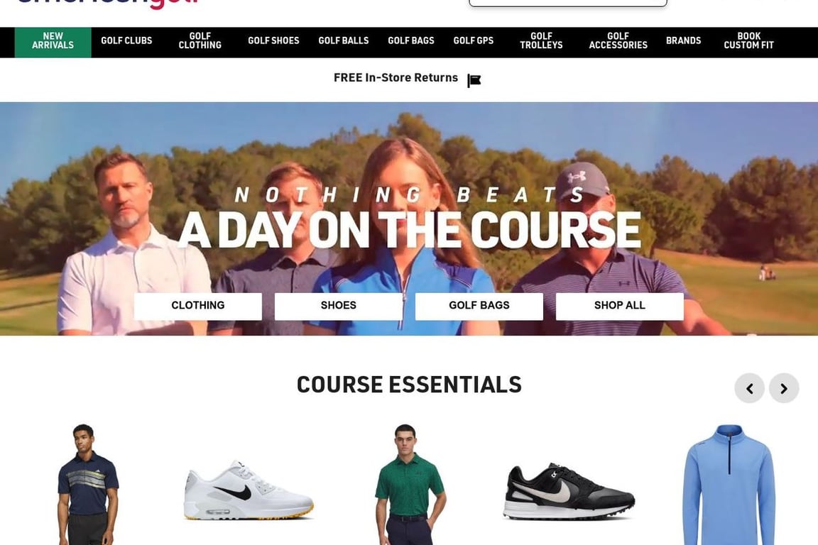 American Golf affiliate program signup page