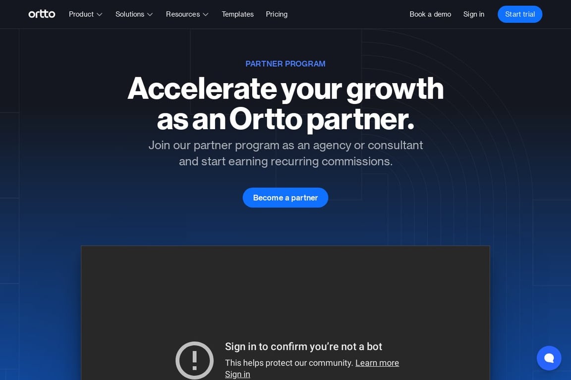 Autopilot affiliate program signup page