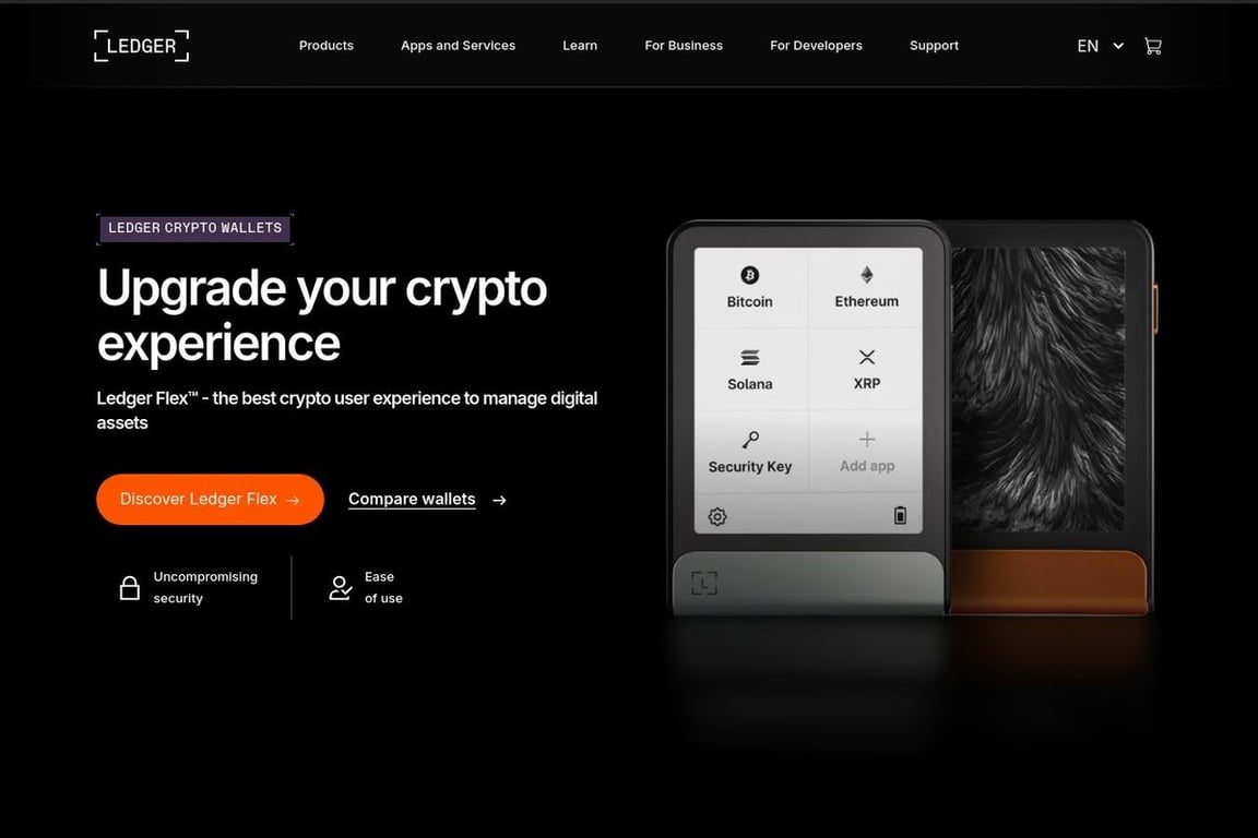 Ledger Wallet homepage