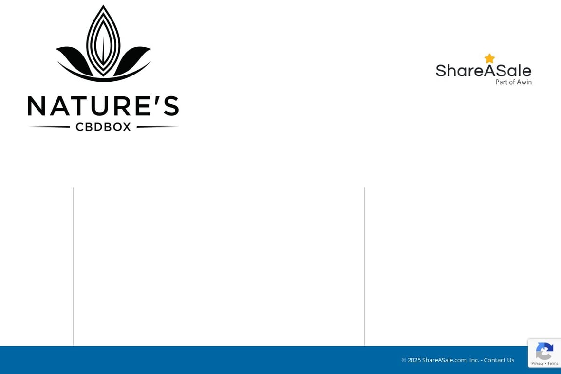 Nature’s CBD Box affiliate program signup page