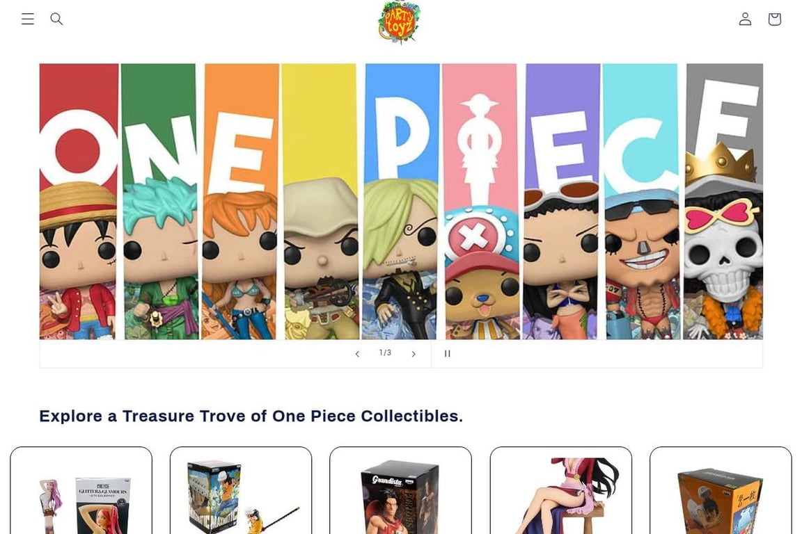Partytoyz homepage