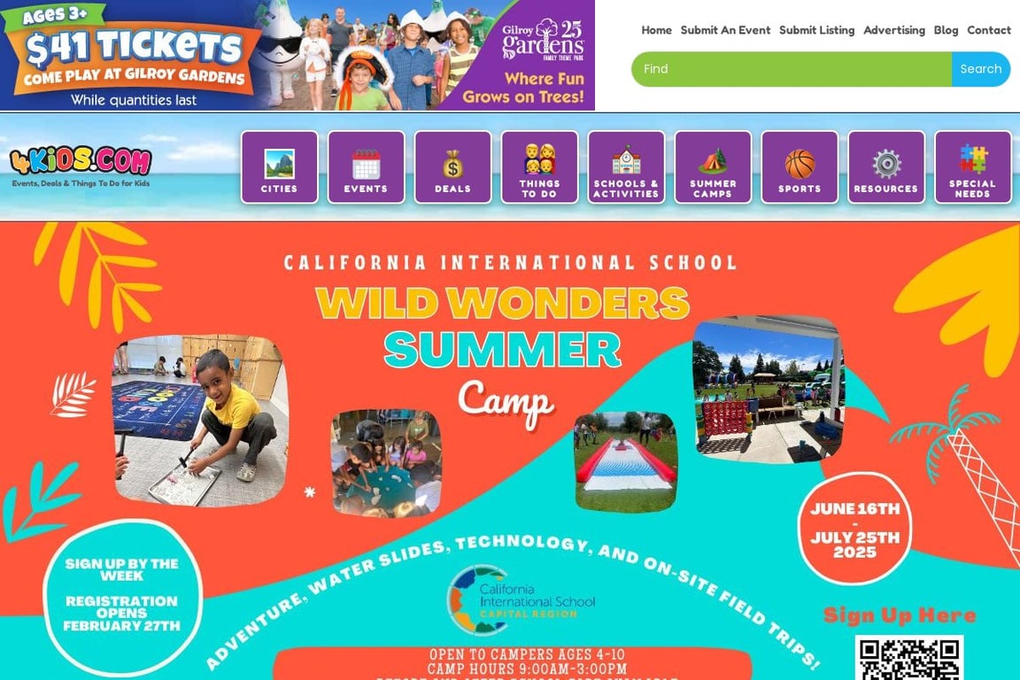 4kids homepage