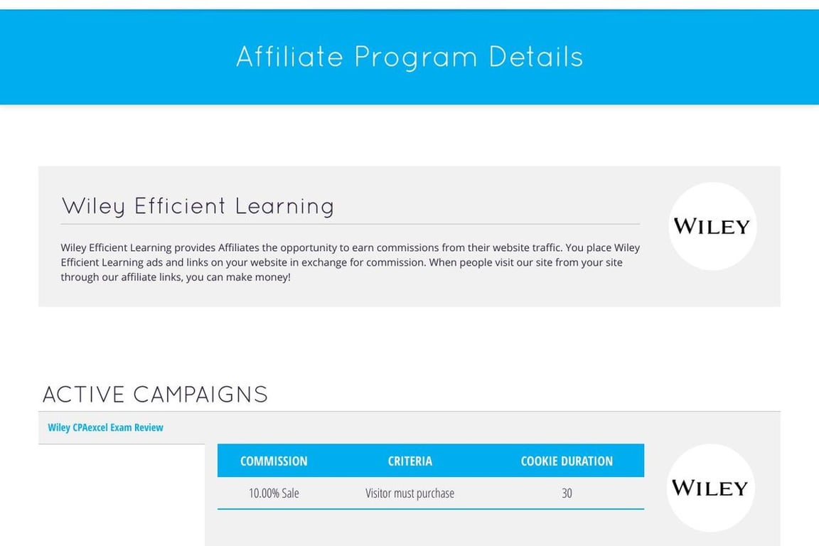 Wiley Efficient Learning Affiliate Program Everything You Need to Know
