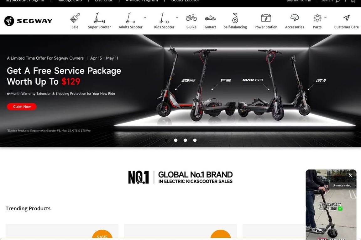 Segway homepage