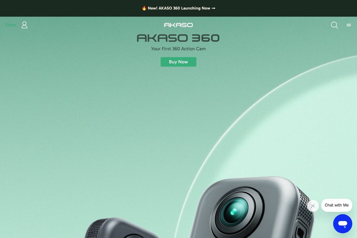 AKASO homepage