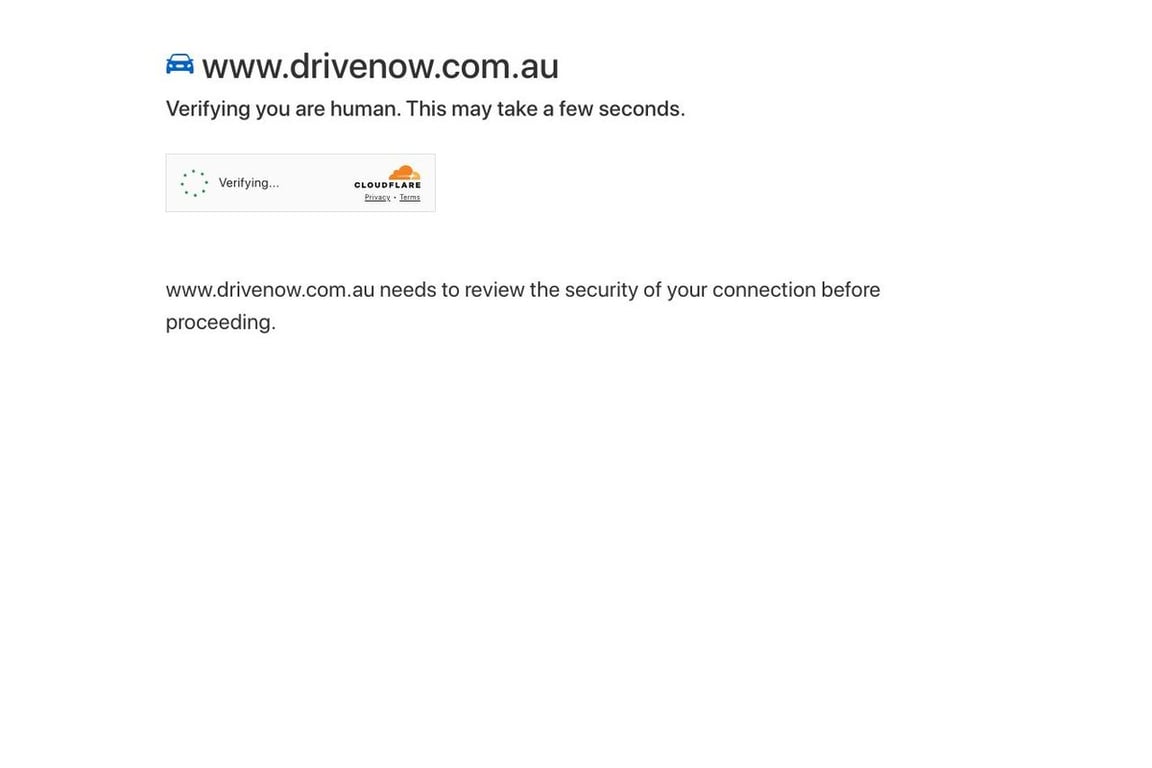 DriveNow AU homepage