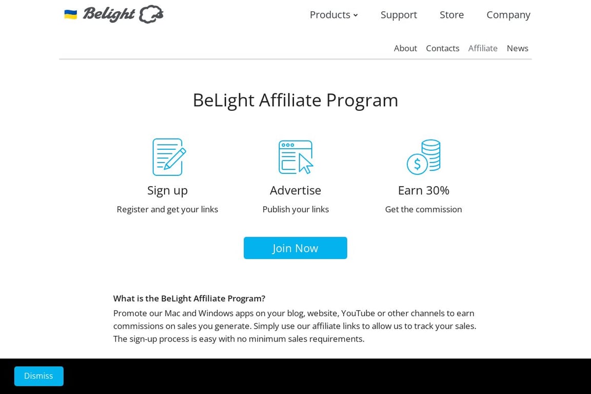 Swift Publisher affiliate program signup page