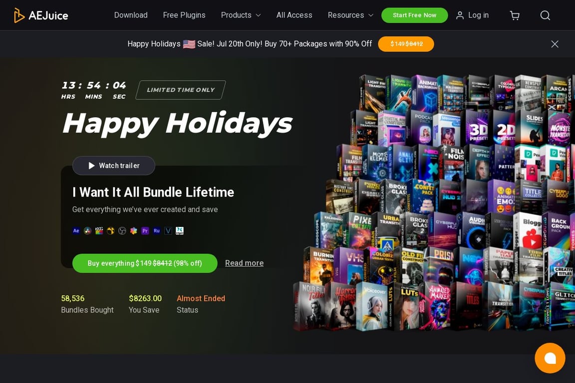 AEJuice homepage