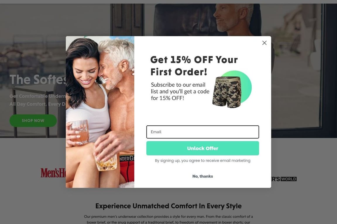 UnderGents homepage