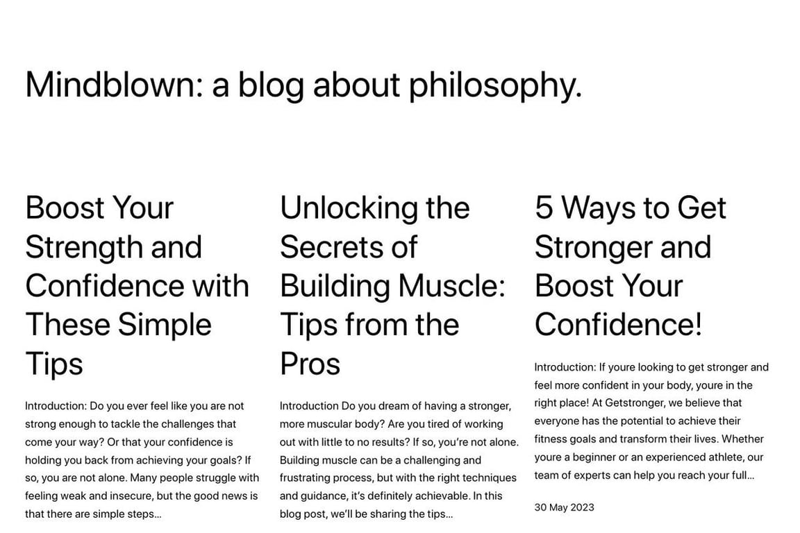 GetStronger homepage
